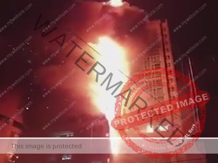إندلاع حريق  في أحد أبراج كوريا الجنوبية.. فيديو