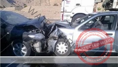 مصرع 3 أشخاص بـ حادث سيارة بطريق «الزعفرانة - بني سويف»