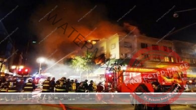 إصابة 35 شخصا بحريق فندق قيد الإنشاء بالغردقة 