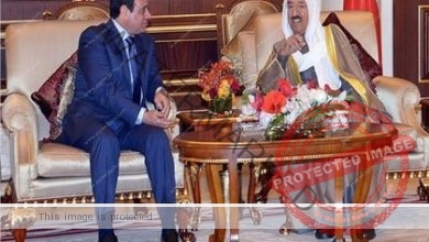 السيسي يتلقى رسالة شكر واعتزاز من أمير دولة الكويت