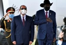 الرئيس " السيسى " يصل مدينة جوبا بجنوب السودان