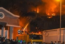 إخماد حريق مخزن الجمارك بـ الإسكندرية بعد 6 ساعات