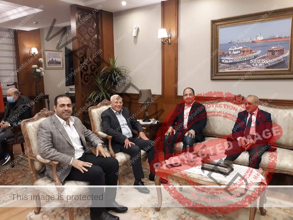 محافظ بورسعيد يستقبل اعضاء الهيئة البرلمانية لـ حزب مستقبل وطن 