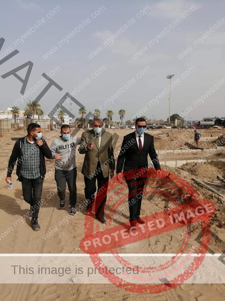نائب محافظ بورسعيد يتابع سير العمل في مشروع ساحه مصر .