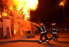 اندلاع حريق هائل مخزن لقطع غيار السيارات بشارع التوفيقية بـ رمسيس