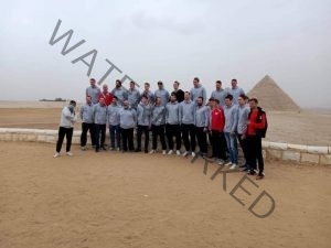 منتخب سويسرا لكرة اليد في زيارة لمنطقة آثار الهرم