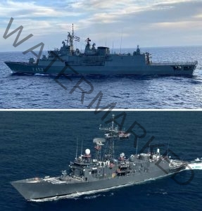 القوات البحرية المصرية واليونانية تنفذان تدريبا بحريا