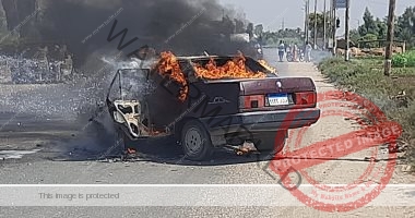 السيطرة على حريق في سيارة بالعاشر من رمضان 