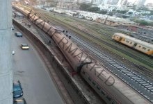 خروج عربات قطار عن القضبان بمحطة مصر فـ الإسكندرية