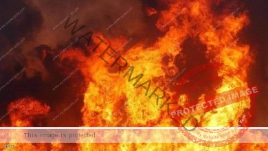 اندلع حريق فى مخلفات بمنطقة مطار إمبابة
