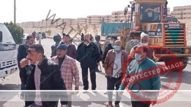 إزالة الإشغالات والتعديات بمنطقة إسكان دهشور بمدينة حدائق أكتوبر