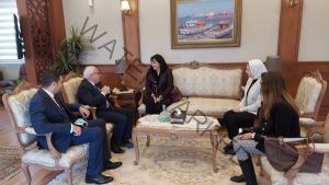 محافظ بورسعيد يستقبل دكتورة غادة شلبى نائب وزير السياحة 