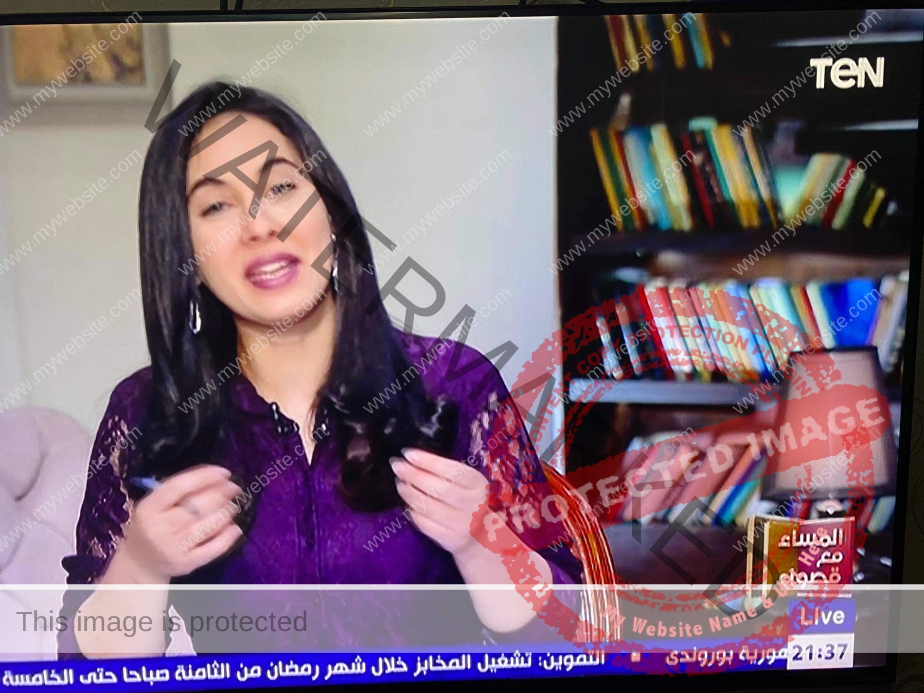 إيمان البحر درويش وحوار ساخن علي الهواء مع قصواء علي ‏TeN TV