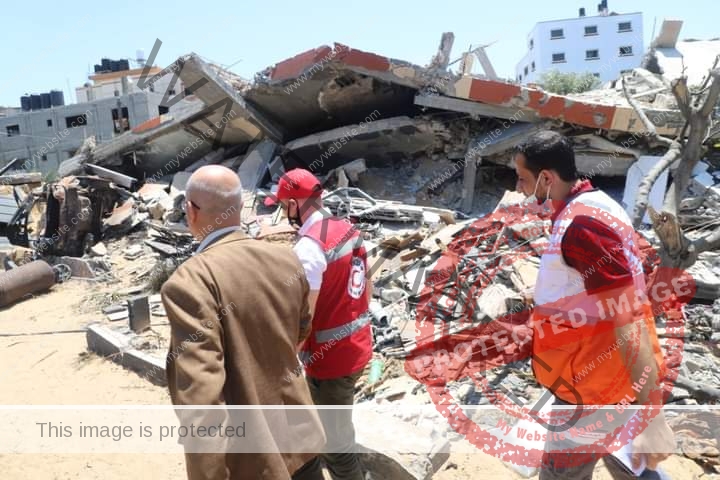 الهلال الأحمر المصري يزور قطاع غزة ويدعم الهلال الأحمر الفلسطيني