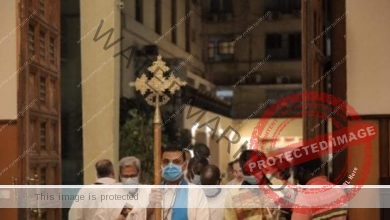 بدأ قداس عيد القيامة " دقت أجراس الكاتدرائية"