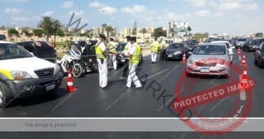 مرور القاهرة: تعزيز الحملات موسعة بمحاور القاهرة والجيزة لرصد مخالفى قواعد المرور