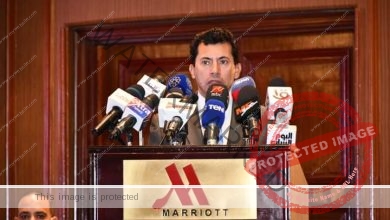 صبحي يشهد حفل إفتتاح البطولة العربية للرماية
