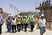 مسئولو الإسكان يتفقدون محطة محولات كهرباء بقدرة 525 ميجا فولت بمدينة السادات
