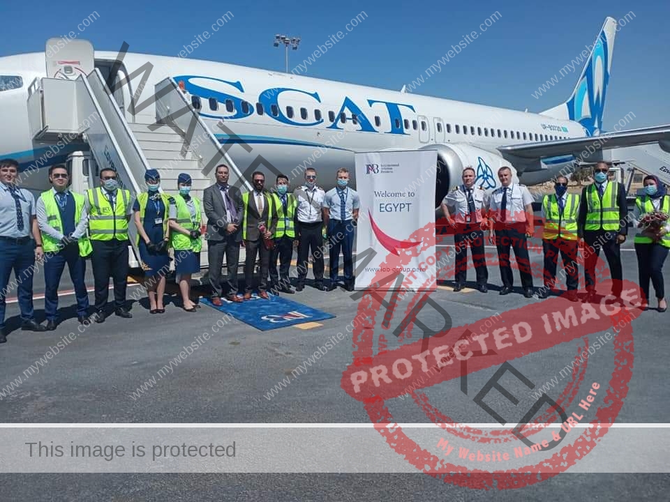 مطار مرسي مطروح الدولي يستقبل أولي الرحلات الجوية لشركة ''SCAT''