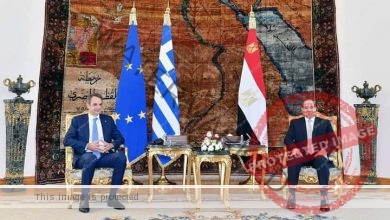 السيسي يستقبل كيرياكوس ميتسوتاكيس رئيس وزراء جمهورية اليونان