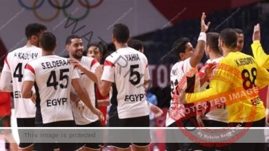 أحمد الأحمر هداف مصر أمام يد اليابان بـ 8 اهداف بألومياد طوكيو 2020