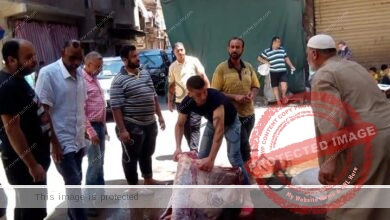 حملة مكبرة لمتابعة محلات الجزارة والشوادر بحي وسط بـ الأسكندرية 