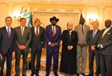رئيس جنوب السودان يستقبل وزيرى الصناعة والتموين واعضاء الوفد المصرى بالعاصمة جوبا