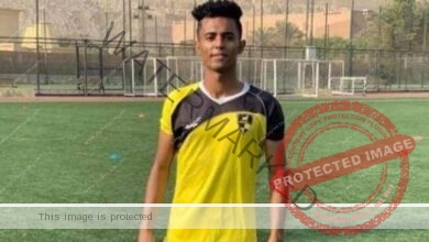 وفاة طه عثمان لاعب نادي المصرية للاتصالات فى حادث أليم