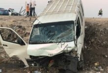 حادث تصادم سيارتين ميكروباص وإصابة 6 أشخاص بـ طريق القاهرة الإسكندرية الزراعى