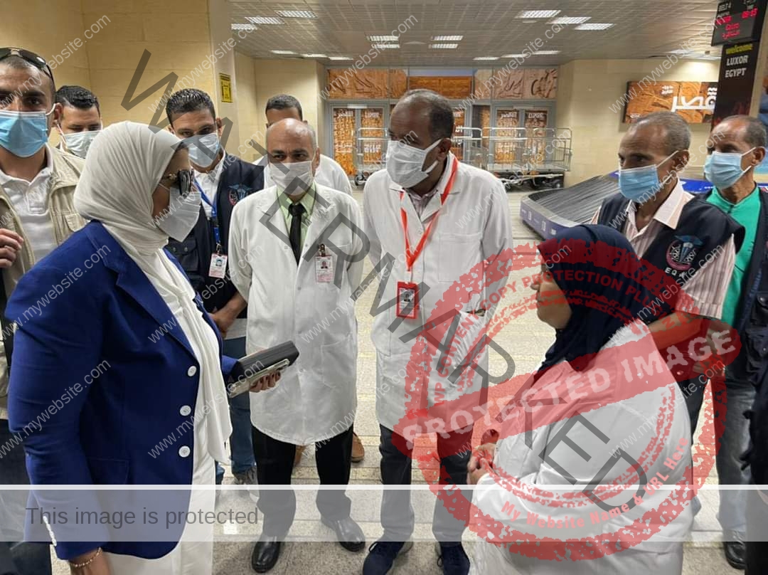 زايد تتفقد الحجر الصحي بمطار الأقصر الدولي لمتابعة تطبيق الإجراءات الوقائية لفيروس كورونا