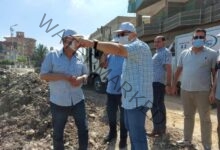  غراب يتفقد أعمال إنشاء كوبريين للمشاه والسيارات على ترعة حانوت بمدينة أولاد صقر