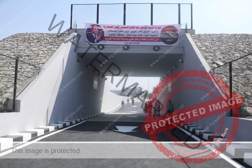الوزير يشهد بدء تشغيل نفق السيارات بمنطقة عرب عزبة الوالدة بمدينة حلوان 