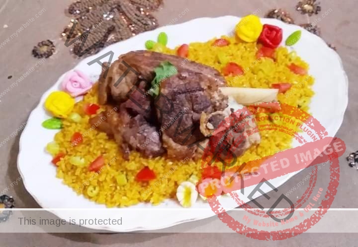 الأرز المبهر باللحمة ... مقدم من الشيف : ميرفت رجب