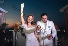 نيللي كريم تشارك جمهورها بصور جديدة لحفل زفافها