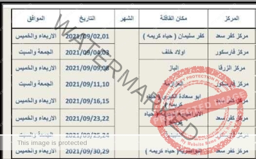 صحة دمياط تُعلن عن خطة شهر سبتمبر لاستهداف ٨ قرى بمراكز كفر سعد وفارسكور والزرقا