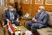 موسى يلتقي بـالسفير العراقي مناقشة تعزيز سبل التعاون المشترك