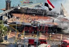 الحماية المدنية تسيطر علي حريق مطعم لاتينو بالاسكندرية