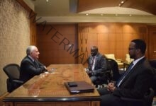 عبد العاطى يلتقى وزير الرى الجنوب سودانى و وزير الزراعة الصومالي