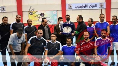 وزير الرياضة يشهد ختام بطولة اللجنة الرياضية للعاملين بديوان الوزارة