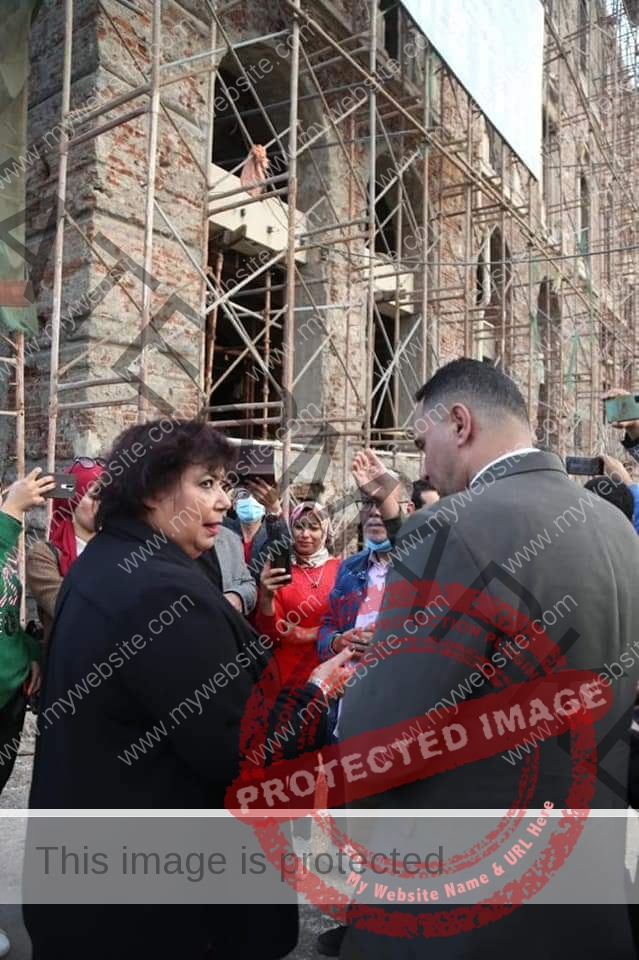 عبدالدايم ومحافظ الدقهلية يتفقدان أعمال ترميم مبنى أوبرا المنصورة