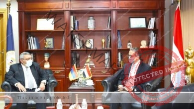وزير السياحة يستقبل سفير دولة أرمينيا بالقاهرة لمناقشة تعزيز سبل التعاون بين البلدين