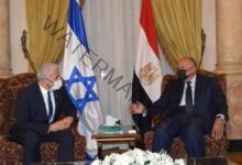 استقبل شكري رئيس الوزراء المناوب وزير خارجية إسرائيل يائير لابيد 