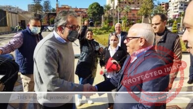 الغضبان يستقبل الدكتور خالد عناني وزير السياحة والٱثار بديوان عام المحافظة