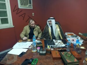 رئيس اتحاد القبائل العربية يستقبل المستشار الإعلامي لـ مؤسسة عالم النجوم 