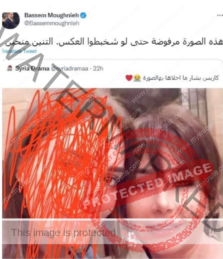 باسم مغنية يعترض على تغطية وجه سيرين عبد النور بجانب كاريس بشار