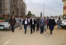 صقر يتفقد شوارع سعد زغلول والمحكمة والجلاء