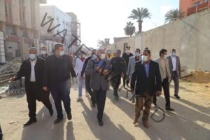 صقر يتفقد شوارع سعد زغلول والمحكمة والجلاء