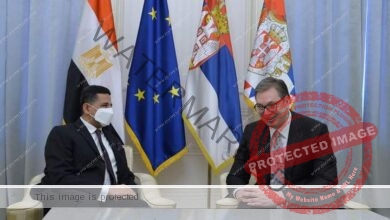 السفير عمرو الجويلي يلتقي رئيس صربيا ورئيس الوزراء ووزير الخارجية للتوديع