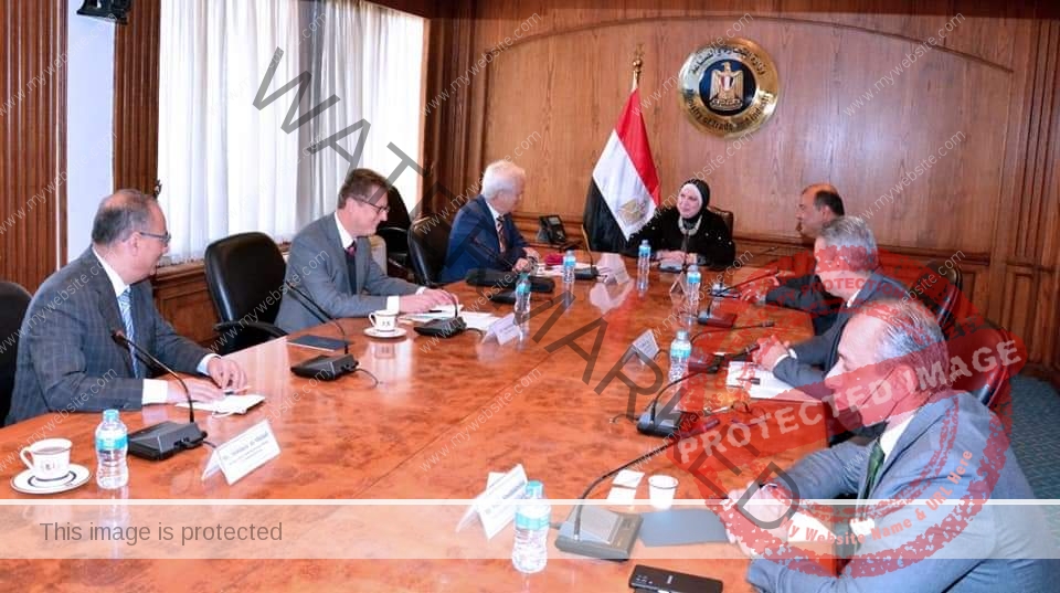 وزيرة التجارة تلتقى برئيس غرفة التجارة والصناعة العربية الألمانية لبحث سبل المشترك