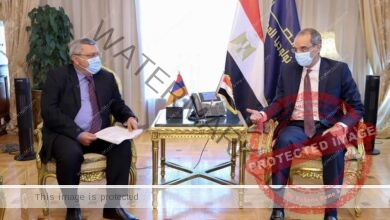 طلعت:يستقبل سفير أرمينيا فى القاهرة لبحث تعزيز التعاون بين البلدين 